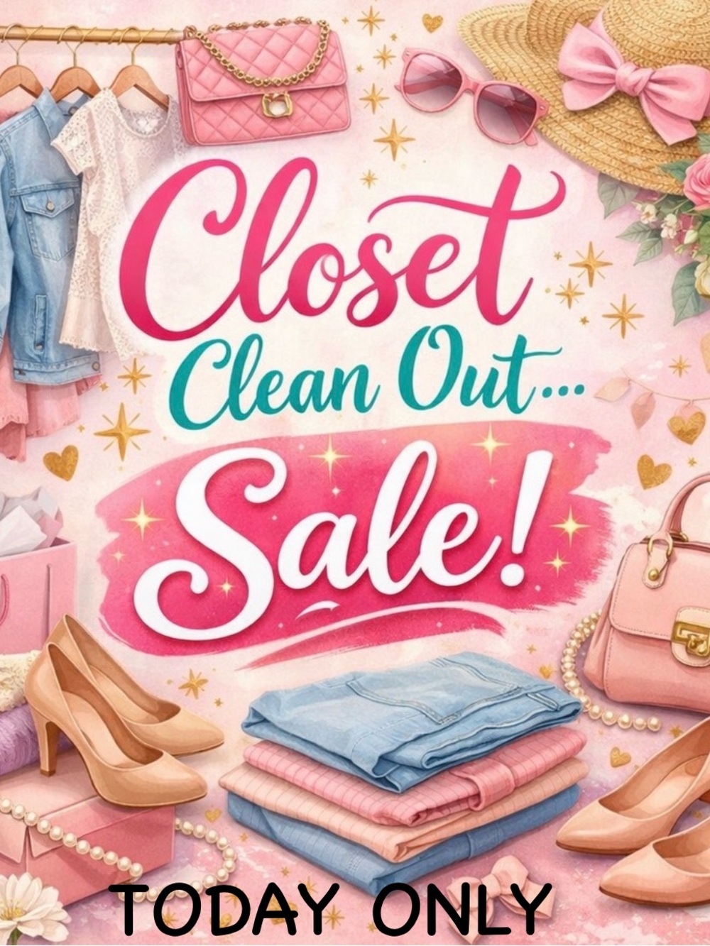 ONE DAY CLOSET CLEANOUT SALE!
